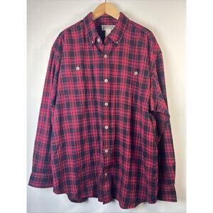 Duluth Shirt Mens XL Red Black Plaid Flannel heavy red black Outdoors lumber